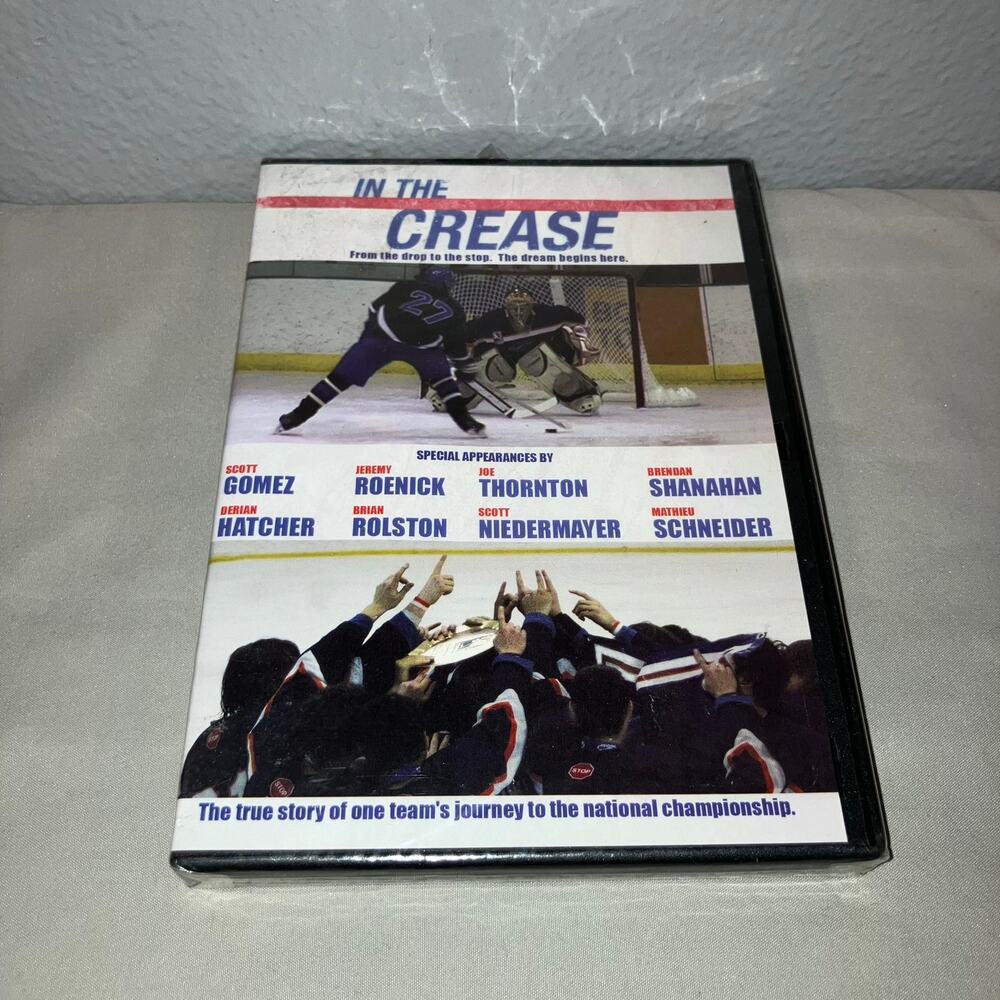 Dvd Sealed New Nwt In the Crease '09 Nhl Hockey Jeremy Roenick Scott Niedermayer